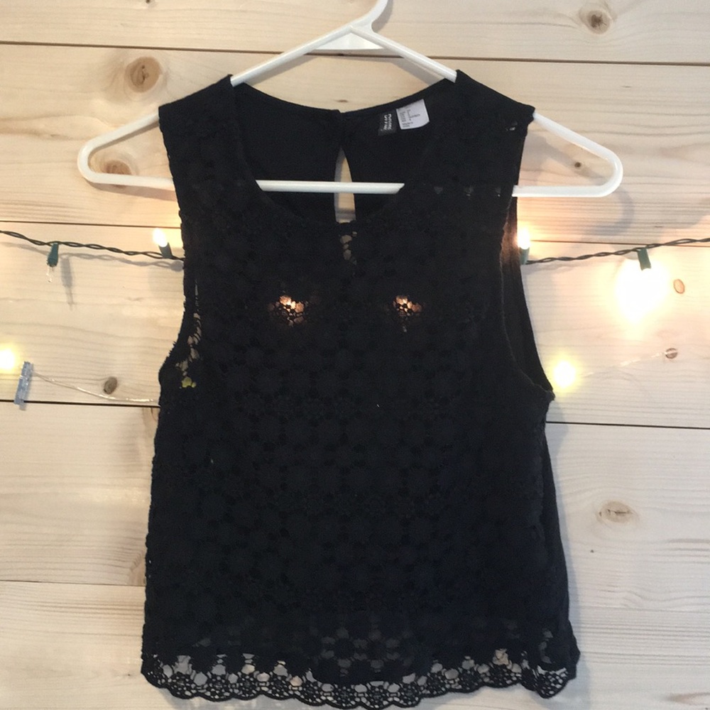 Embroidered Crop Top